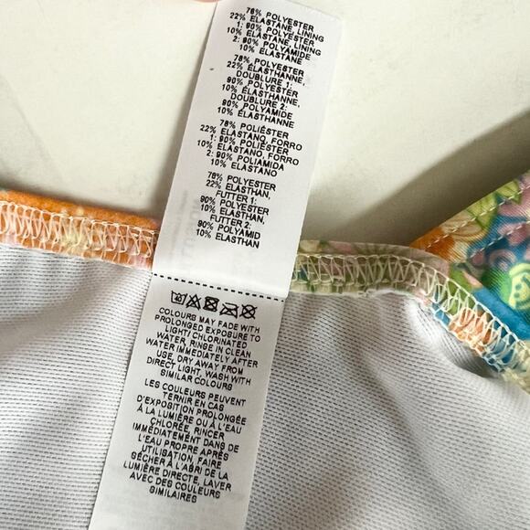 New COLLUSION (ASOS) High Thigh Bikini Bottom Floral Print Women’s SIZE 20 - Picture 6 of 9